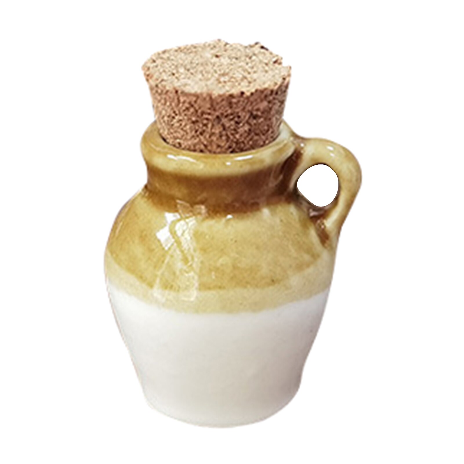 Miniature Tableware Set 1/12 Scale Porcelain Seasoning Jars with Lid Dollhouse Kitchen Accessories for Toy House Decoration: 2.5cm