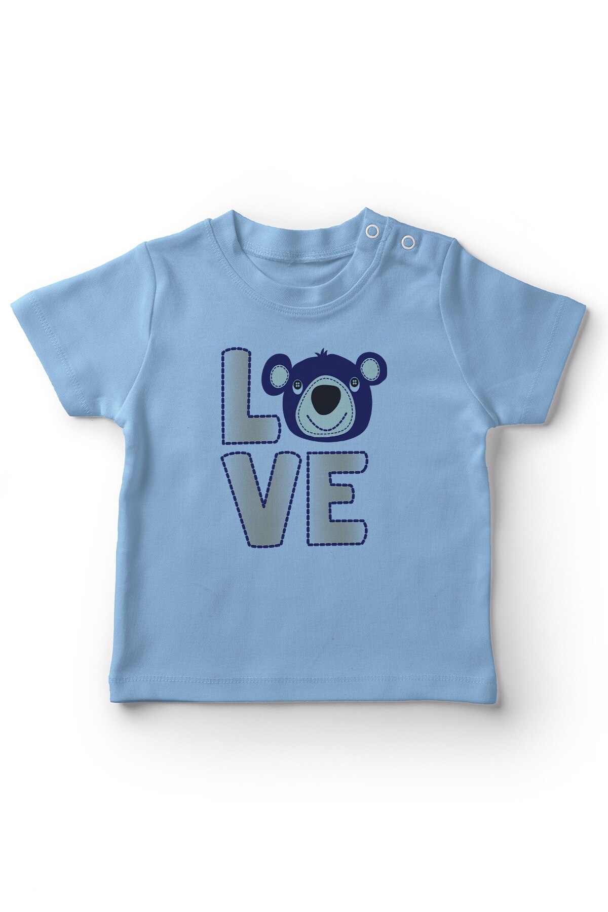 Angemiel Baby Love Bear Baby Boy T-Shirt Blue