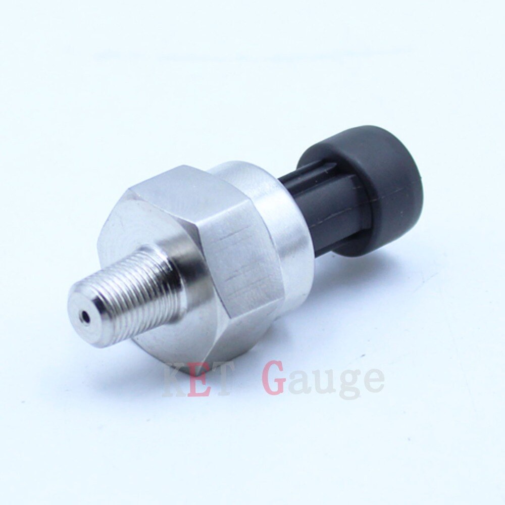 NPT 1/8 0-1.0Mpa (0-10bar) Stainless Steel Not carbon steel alloy shell Replacement electric Oil Fuel Pressure Sensor