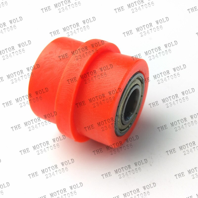 Aandrijfkettingrolspanner fietspoelie wielgeleider voor straat enduro motorfiets motocross atv crf cr xr yz  wr 10mm: Oranje