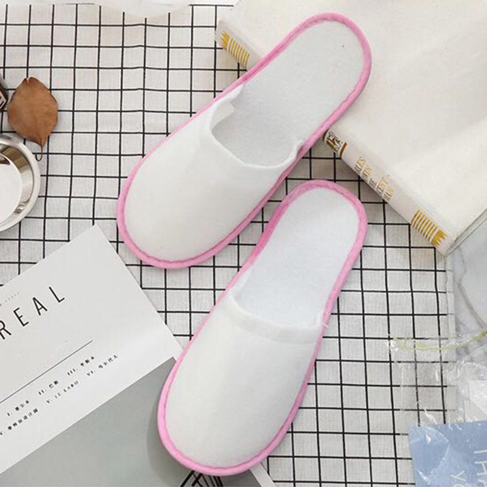 10 paar hotel reis spa wegwerp slippers thuis gasten slippers wit blauwe schoenen 40p