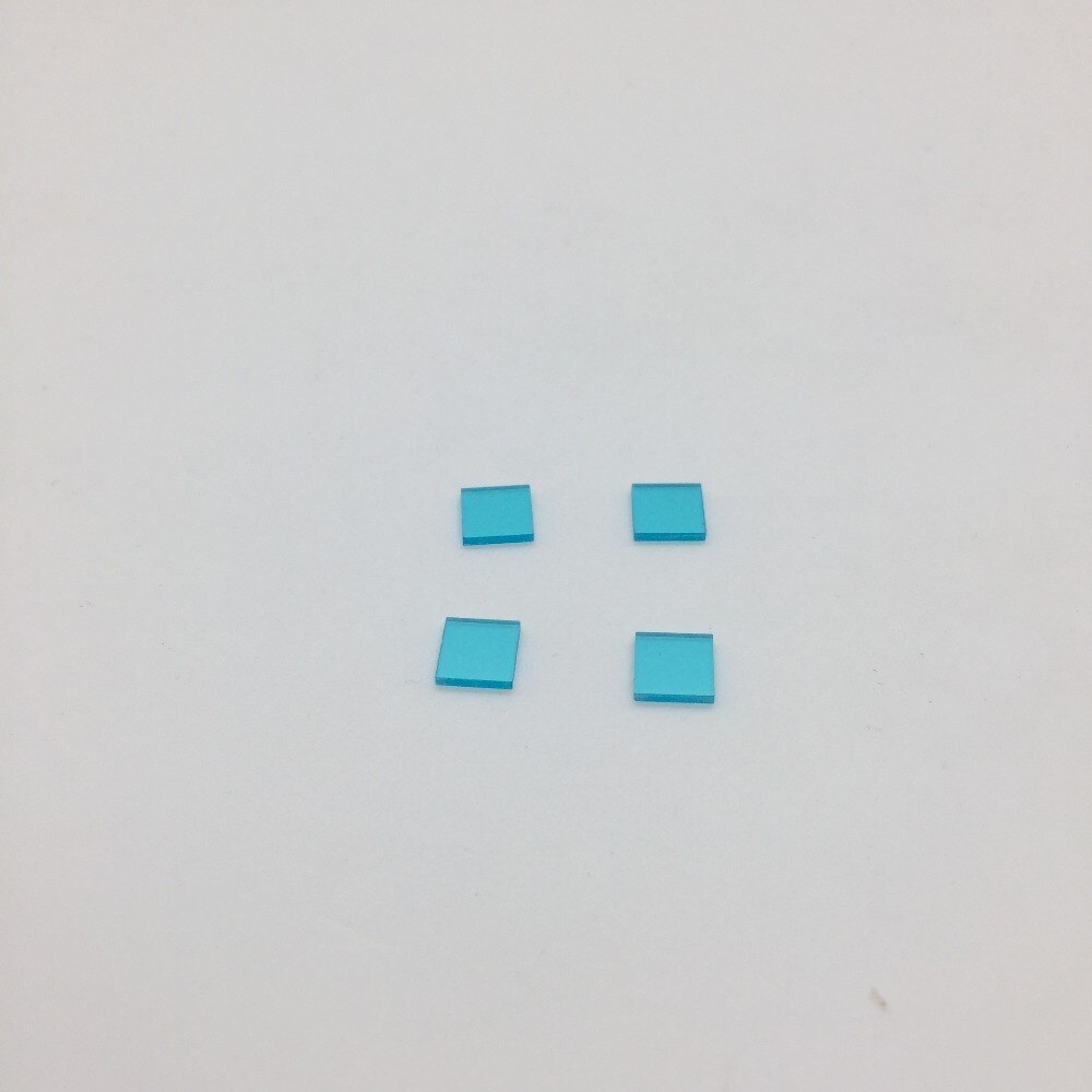 20 Pcs 8*8*1.5 Mm Ir Filter Blauw Glas QB21 BG38 Zichtbaar Licht Pass Voor Kleur correctie
