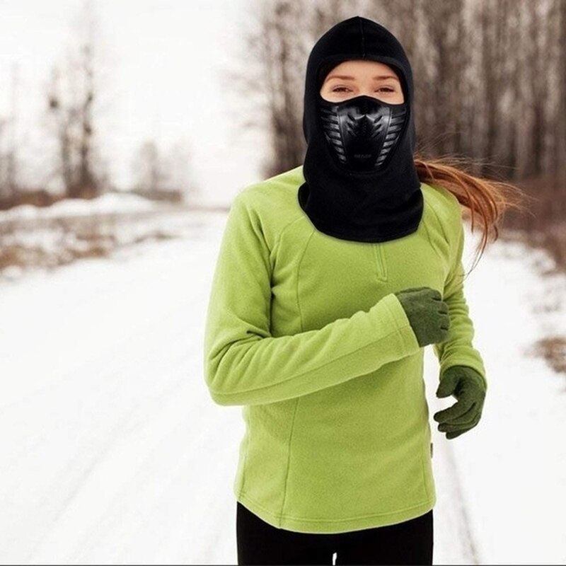 Mascarilla facial cálida para Motocross, máscara de lana térmica para exteriores, para ciclismo, para invierno