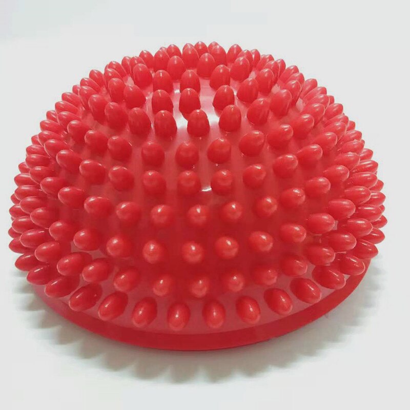 Los niños hemisferio piedras punta masaje Fitball bola Balance media pelota para Yoga de integración sensorial bola juegos deportes Juguetes: Rojo