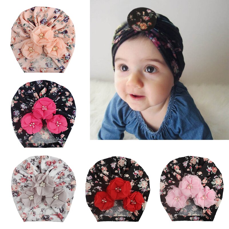 8 cores Da Criança Infantil Bebê Crianças Bonés Chapéu Turbante Indiano Cabeça Headband headwear Do Bebê menina Acessórios Para o Cabelo