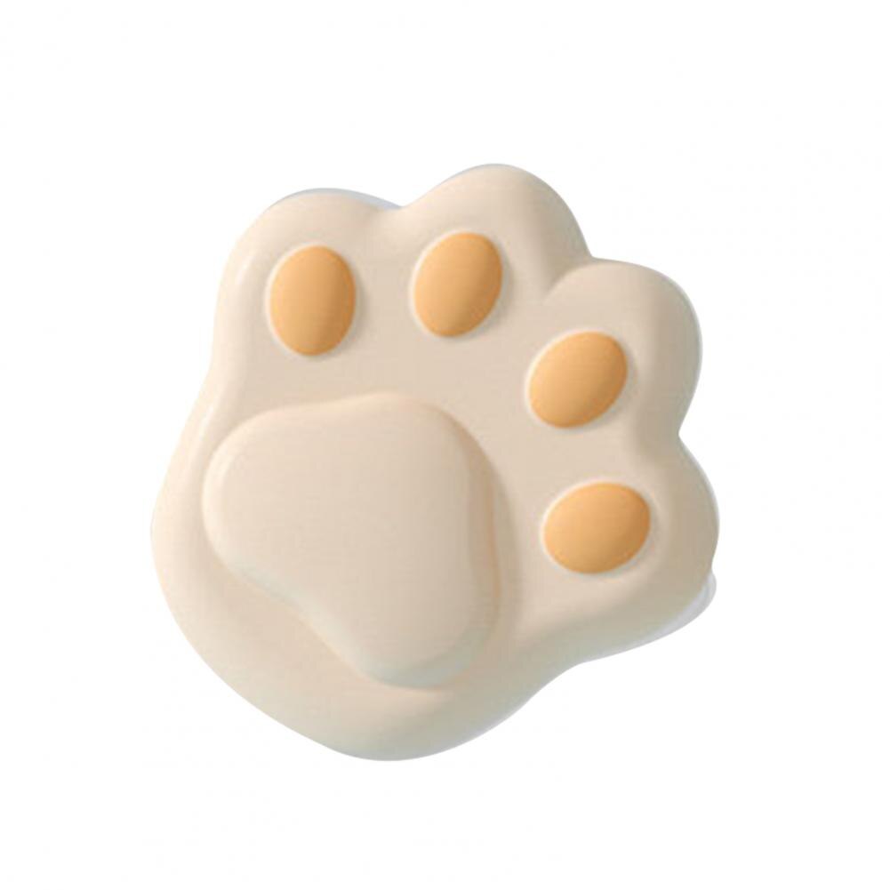 Cartoon Cat Paw Table Corner Protector Safe Eco-friendly Silicone Baby Proofing Angle Edge Guard Cover for Table: 1 / Apricot