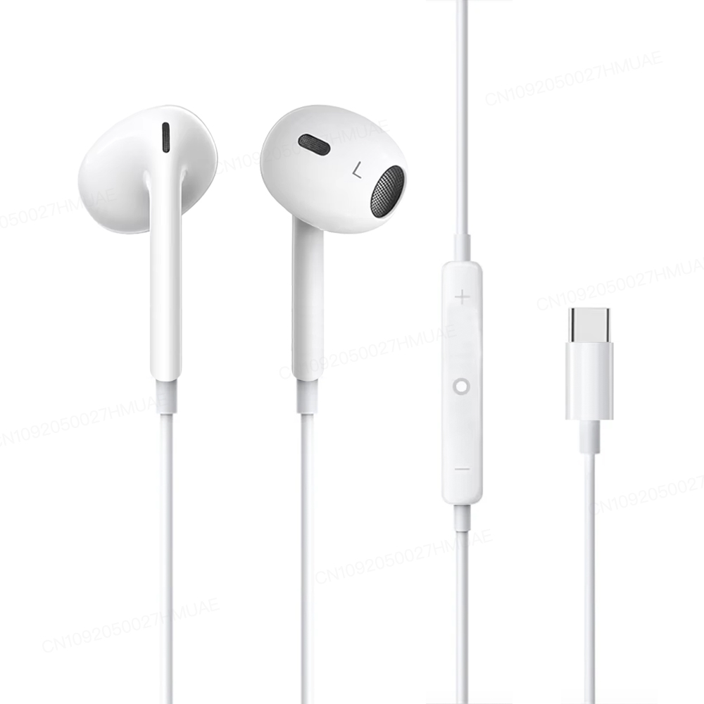 Original Kopfhörer für Apple iPhone 16 15 14 13 12 11 Pro Max USB C kabelgebundene Kopfhörer X 6 7 8 Lightning In-Ear Ohrhörer Zubehör: Black