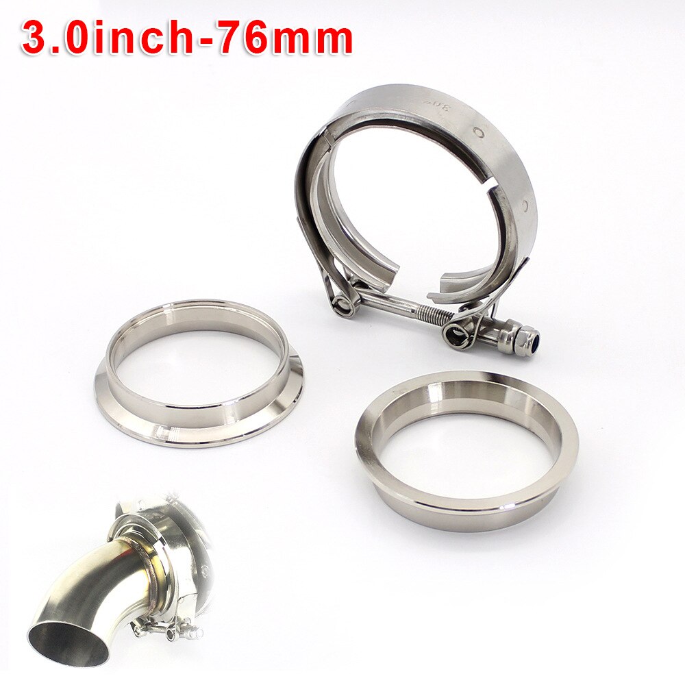 Connection Flange 3.0inch-76mm Replacement Accessories Set Universal Silver