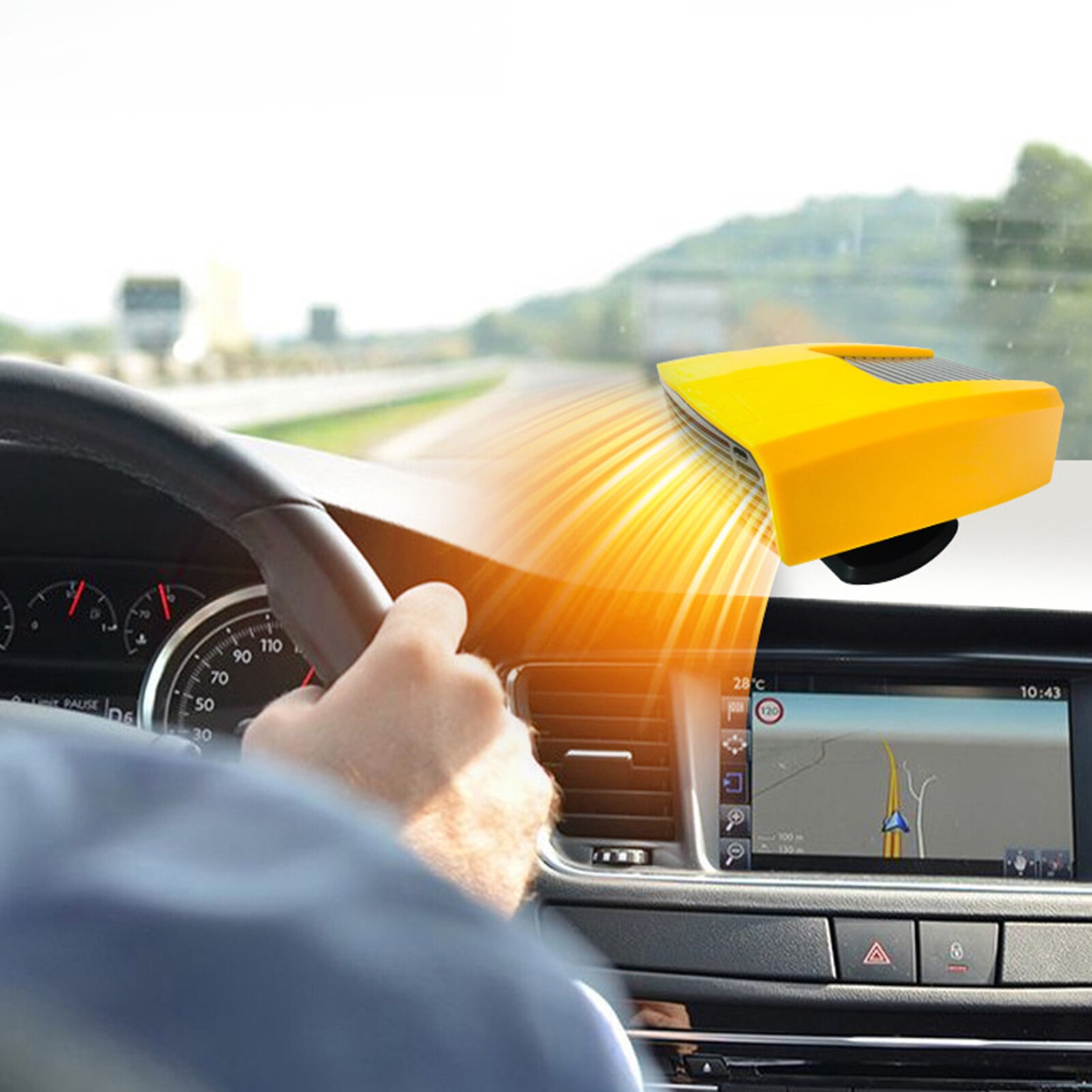 Riscaldatore elettrico 180W Mini Desktop portatile Warme riscaldatore ventilatore inverno caldo per auto Home Office ceramica calore veloce pratico Super silenzioso