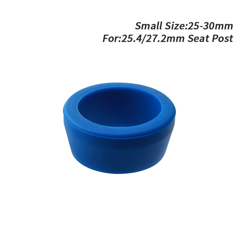 MUQZI 8 Colors Bike Seatpost Protector Ring For 25.4 27.2 30.4 30.8 30.9 31.6 33.9 Seat Post Silicagel Dust Case Cover MTB Parts: Small Blue