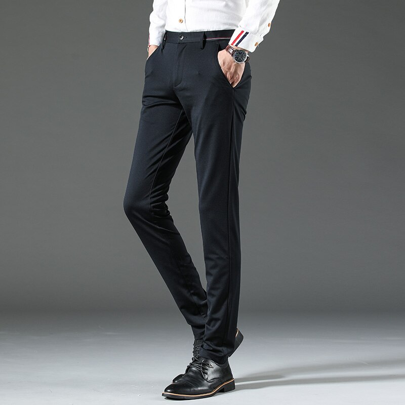 Hommes robe pantalon Slim Fit Mariage formel pantalon hommes Costume pantalon noir Costume Homme Mariage Costume pantalon hommes bureau pantalon