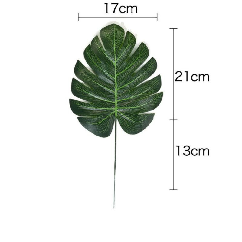 5PCS/Set Home Simulation Leaf Artificial Leaf Tropical Palm Leaves For Hawaiian Luau Party Jungle Beach Theme Party Decorations.: 1