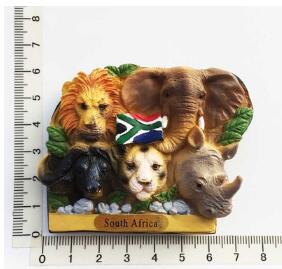 Køleskabsmagnet, håndmalet afrika turist souvenirs strandvogn dekorativ kunst og håndværk: Gul