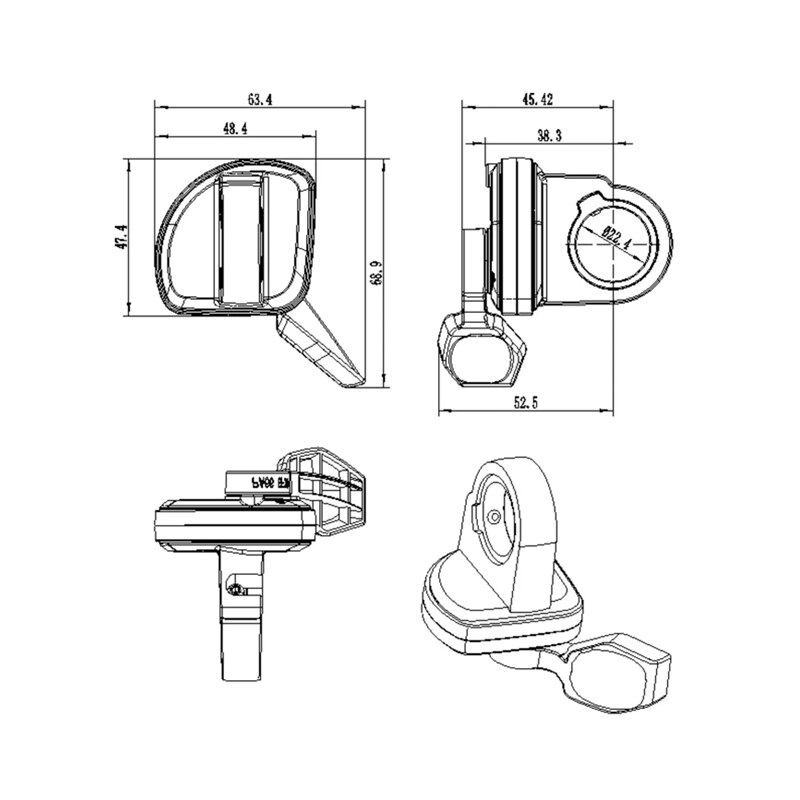 Mercane WWP Throttle Upgrade for WideWheel Pro electric scooter