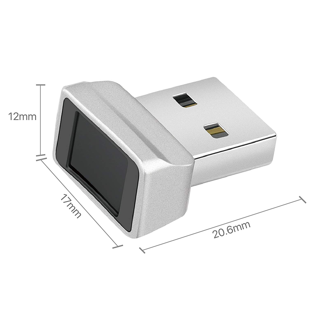 USB Fingerprint Reader Module for Windows 10 Hello PC Notebook Lock Biometric Scanner Laptop Password-Free Login/Sign-in Unlock