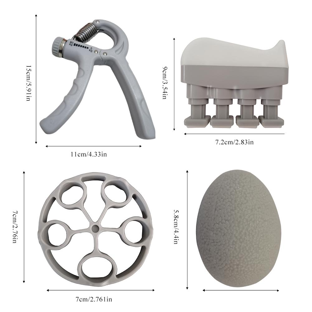 Hand Grip Strengthener Forearm Grip Workout Kit Grip Training Kit Adjustable Hand Gripper Finger Exerciser Fitness Equipments