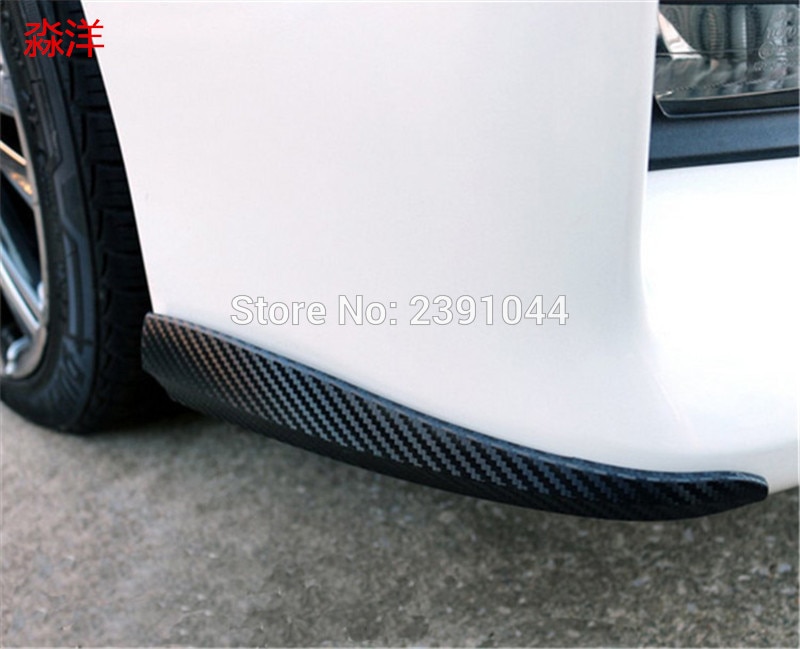 4 Stuks Universele Auto Styling Mouldings Bumper Hoek Guard Protector Auto Auto Truck Decoratie Strip Koolstofvezel Look Anti- spoile