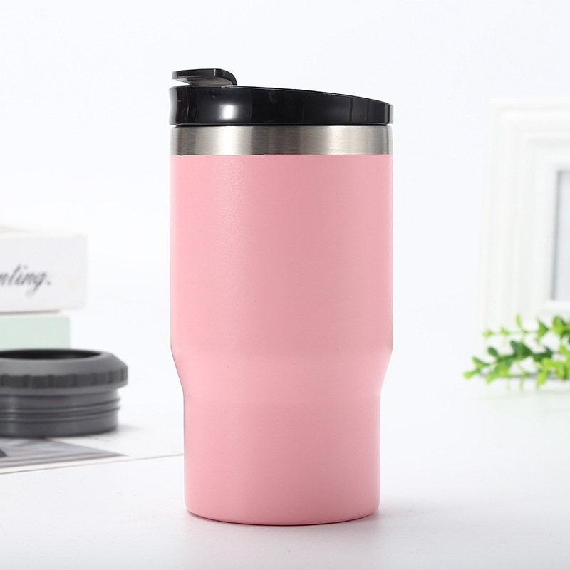 14oz Can Cooler Stainless Steel Insulated Skinny Beer Cooler Insulator Holder With 2 Lids Thermos Copo Termico Water Bottle: 11