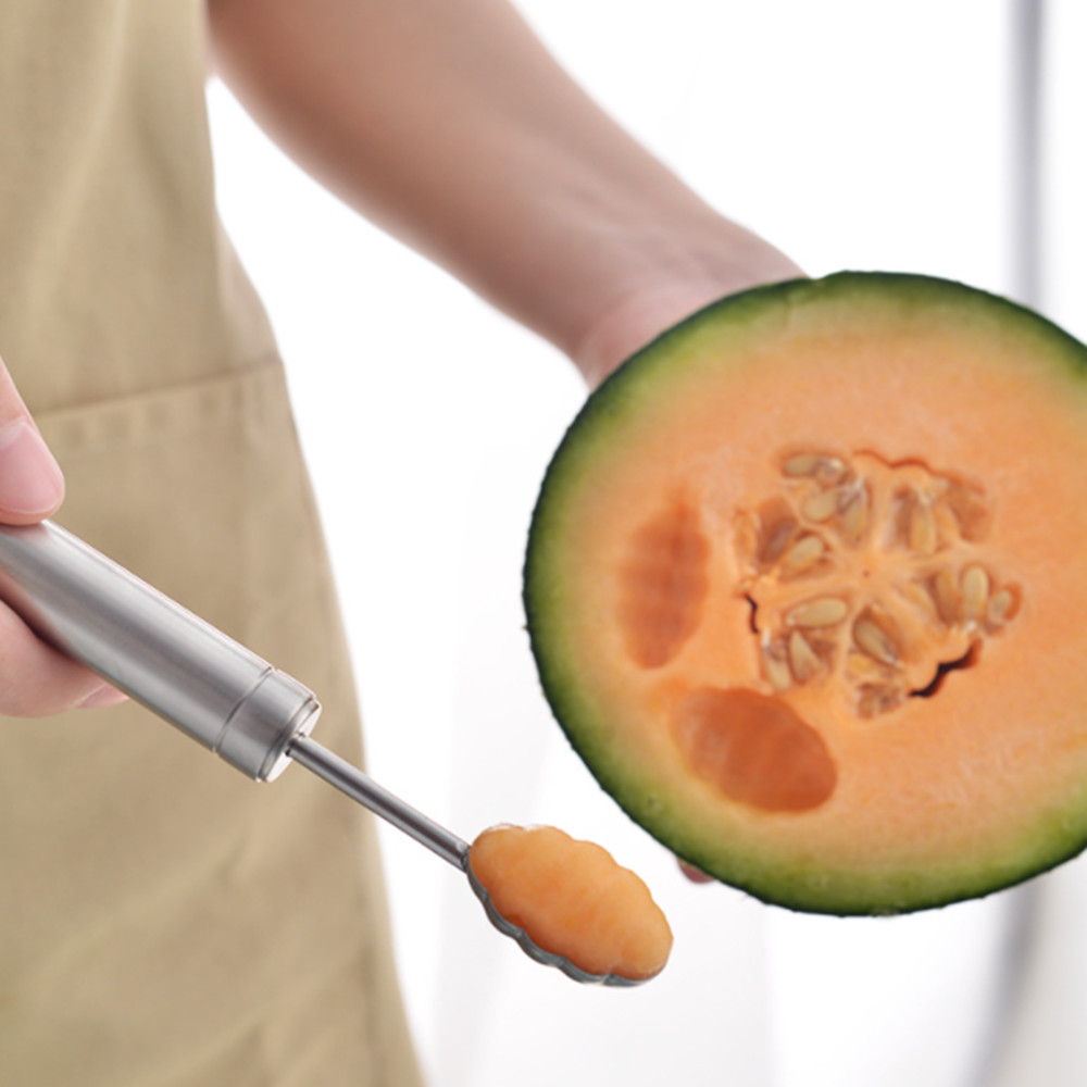 Boule à pastèque créative pour la maison, outil en acier inoxydable, boule à glace, boule à creuser, DIY, 1 pièce