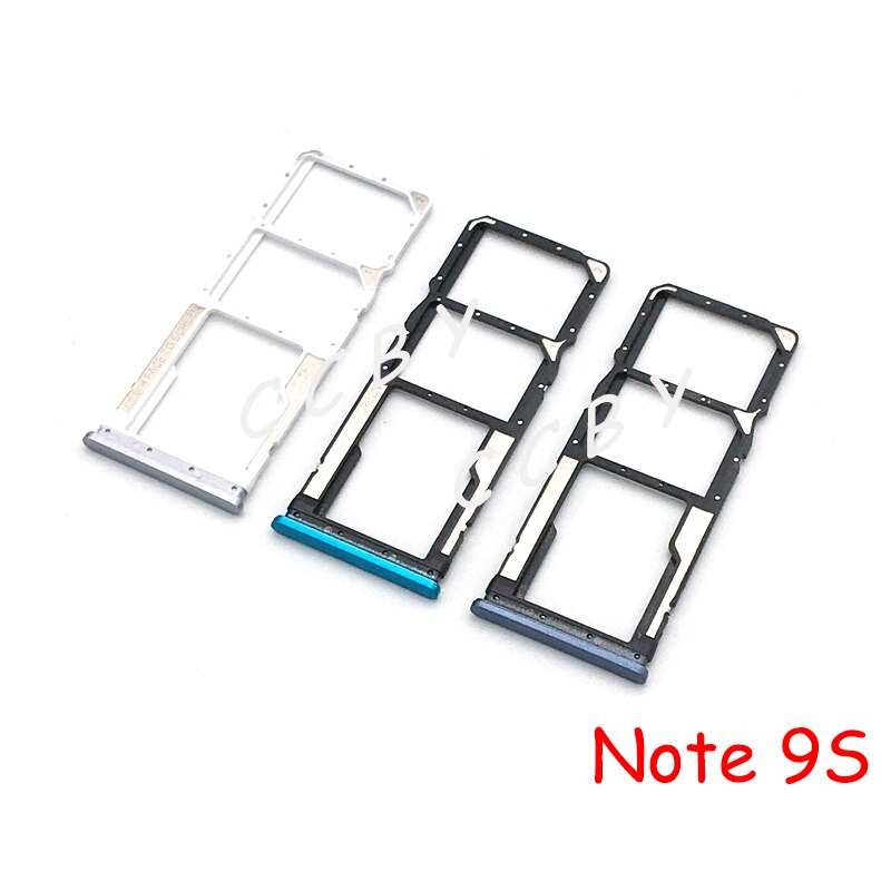 10 st för xiaomi redmi note 9 pro 9s sim-kortfackplatshållare reservdelar