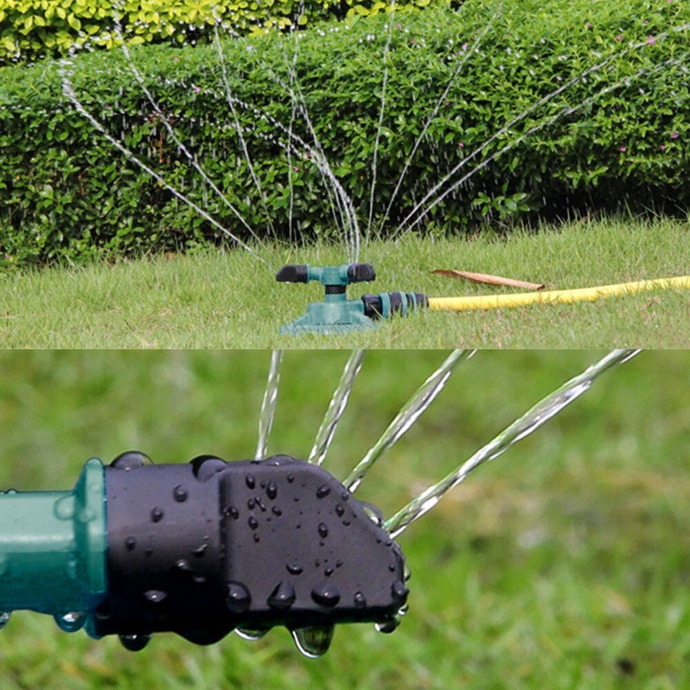 Havesprinkler automatisk vanding græsplæne 360 grader rund roterende sprinkler 3 dyse havegræs vanding dyse  #10