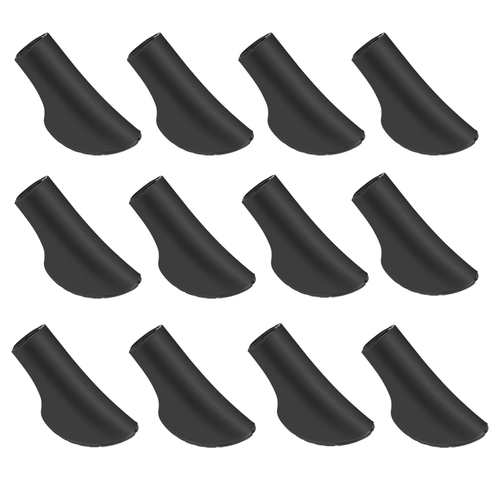 Bastón de marcha nórdica para senderismo, 12 unidades/6 pares, protectores de puntas de goma, almohadillas de amortiguación, puntas de repuesto