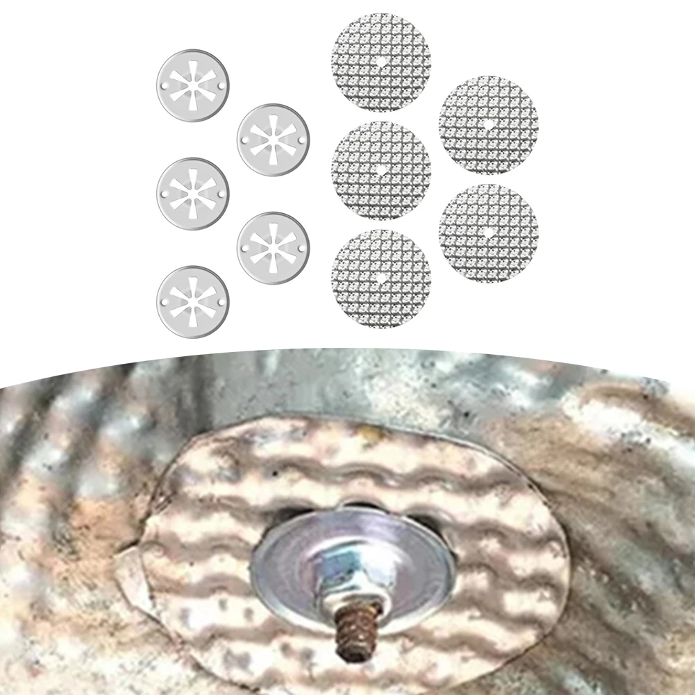 5-delige hitteschildreparatieset N 90796501 Hittebeschermingsplaat Hitteschild Zilver Warmteplaat Schild Reparatieset voor sluitringbevestiging