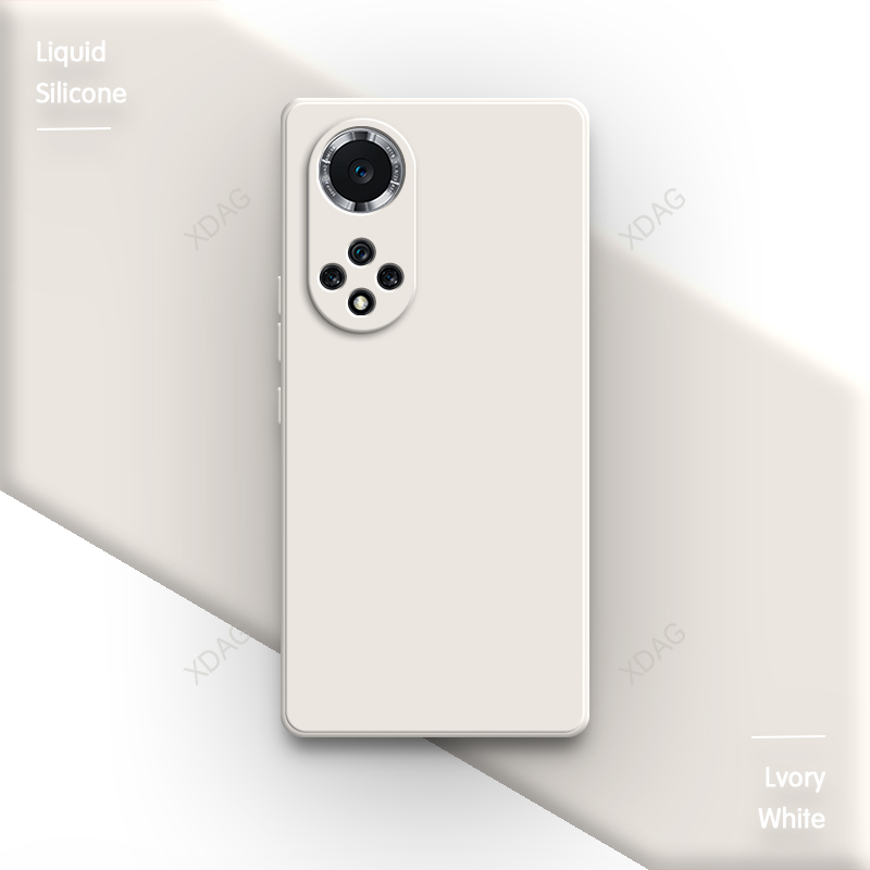 Weiche handyhülle für huawei nova 9, nova 9 Profi, 9 Profi  se 5g, kontrastierende, einfarbige, stoßfeste luxus-rückseite aus flüssigem silikon: Polyester / Orange