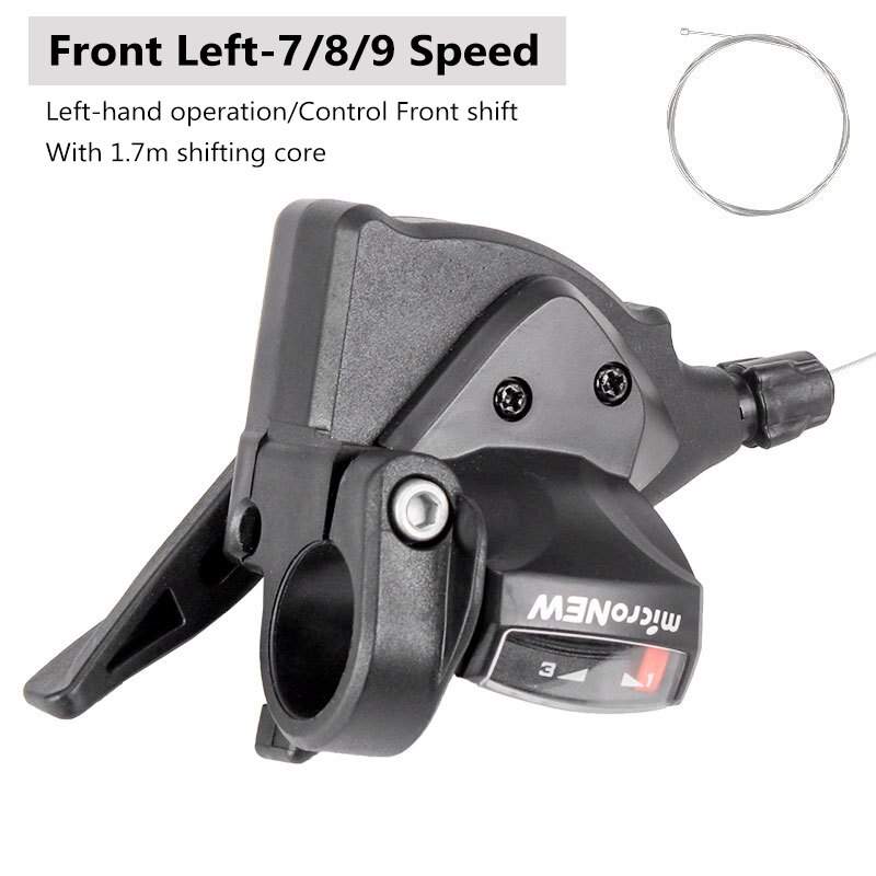 Bicycle Derailleur Front Rear Shift Lever 7/8/9/10/11Speed MTB Mountain Bike Shifter Bicycle Shifting Bicycle Parts microNEW: Front-Left 7-8-9S