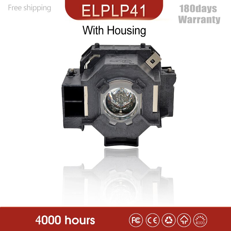Uhe 170 projektor pære med lampehuset elplp 41 v13 t 010 l 41 til emp emp -260 -77 -77c emp emp -s6+  emp -s6 emp -s5+  emp -s52 s5