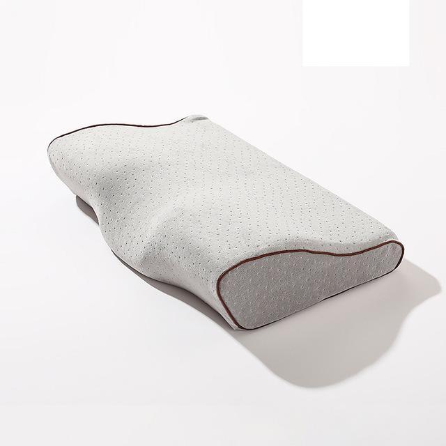 45 Pillow Solid Color Pillow With Memory Soft And Breathable Orthopedic Pillow For Sleep BE47004: Light Grey / 62x34cm