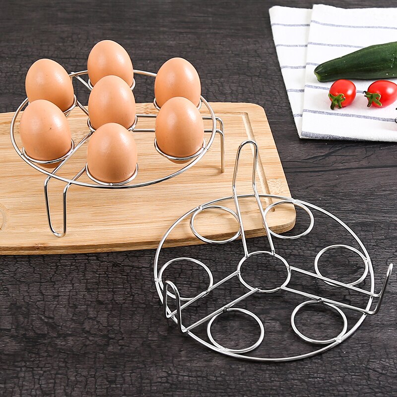 1pcs Stainless Steel Egg Steamer Shelf For Steamer Pot Instant PotStackable Eggs Steam Rack Holder Kitchen Gadgets tools