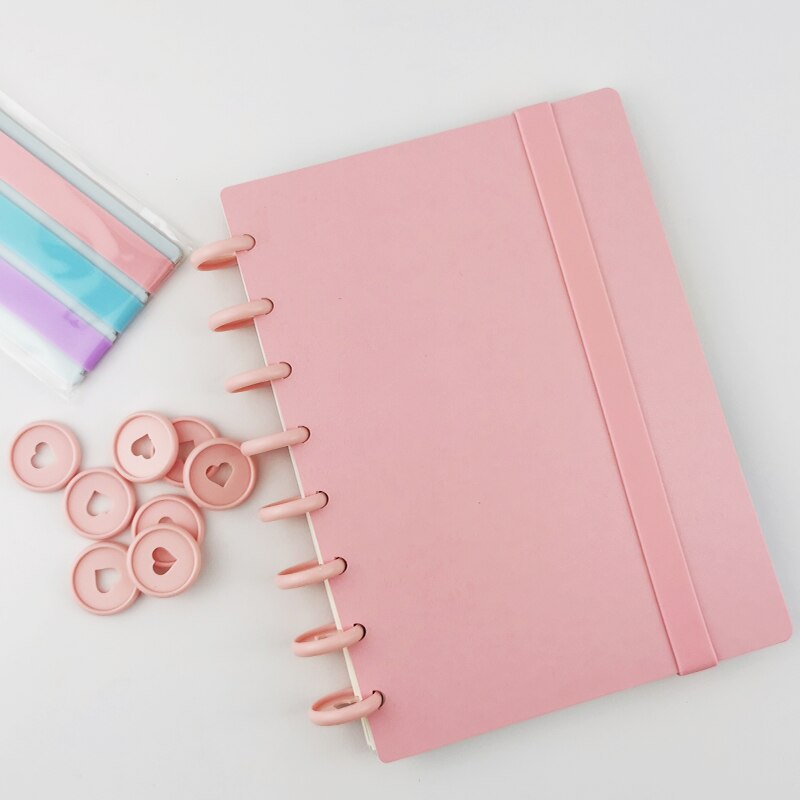 Carpeta estilo agenda con agujero De Seta, Bloc de notas con papel índice, carpeta A5 de hojas sueltas, agenda escolar, de oficina estacionario, suministros