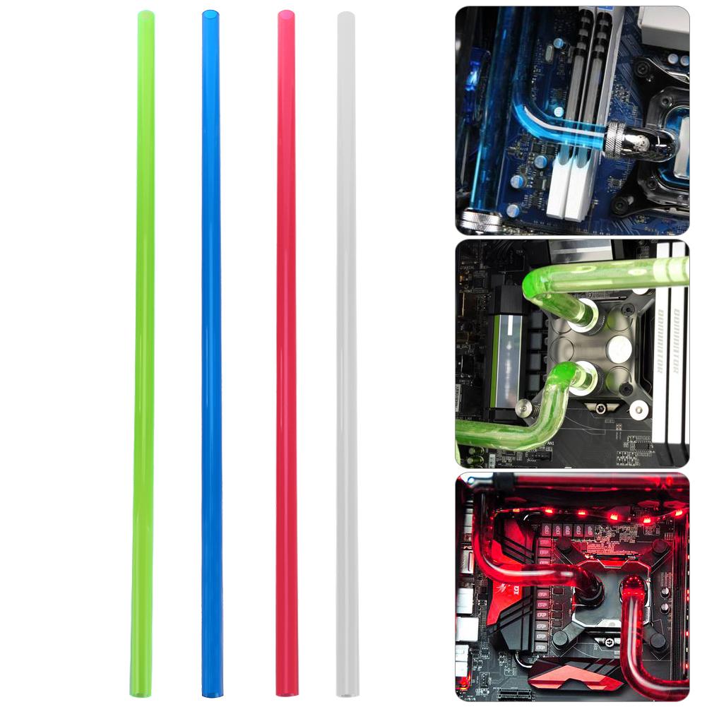 Computer Water Cooling Rigid Tube PETG 10x14mm 500mm Rigid Tube Hard Horse Pipe for PC Water Cooling System Blue Green Red Clear