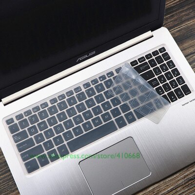 15.6 inch Laptop Keyboard Cover Skin For Asus VivoBook Pro 15 N580 N580G N580GD N580VD M580VD M580 NX580VD YX570ZD YX570ud YX570: Crystal
