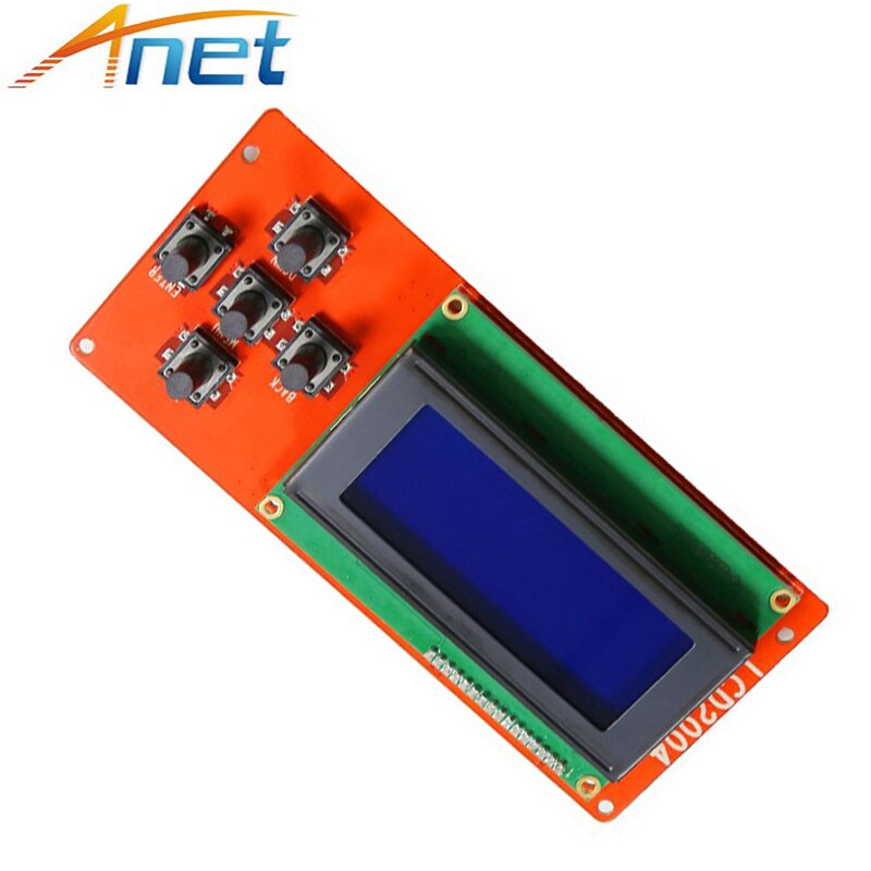 LCD2004 Module Screen Controller Bedieningspaneel 3D Printer Kit Smart Onderdelen RAMPS 1.4 Voor Anet LCD2004 LCD Blauw Scherm