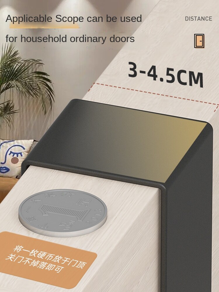 Gancho para colgar ropa detrás de la puerta, sin perforaciones para dormitorio colgador, estante montado en la pared, perchero para abrigo y sombrero