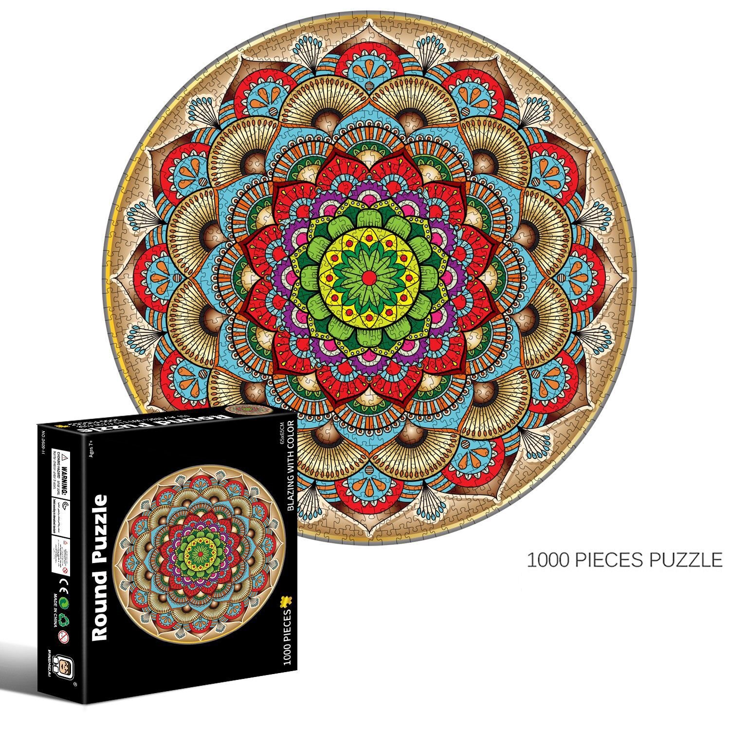 1000 stück Puzzles Kinder Pädagogisches Spielzeug Raum Sterne Mond Erde Runde Puzzle Spiel Spielzeug für Erwachsene Kinder