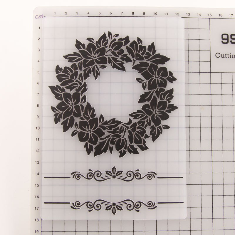 Garland Plastic Template Craft Card Arrivals Making Paper Cards Photo Album Decoration Scrapbooking Embossing Folder