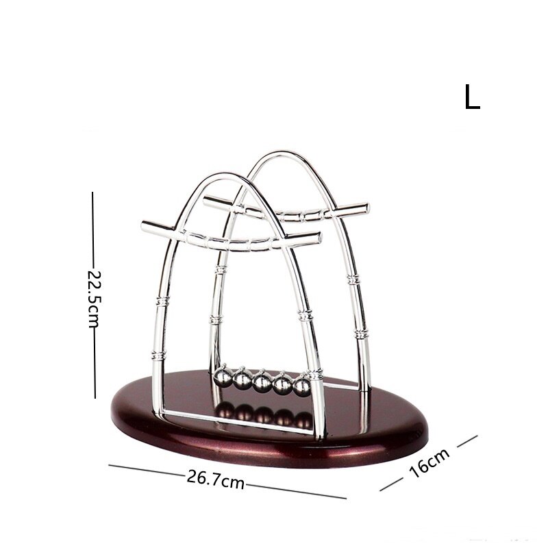 Newton Slinger Balans Bal Roterende Perpetual Motion Fysieke Science Pendulum Toy Natuurkunde Tumbler Craft Thuis Decortion: sailboat large