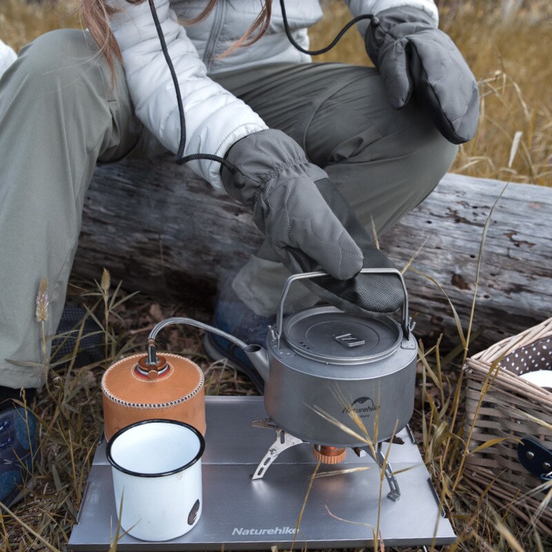 Naturehike-guantes de algodón gl14 para exteriores, manoplas de invierno a prueba de viento, impermeables, gruesas, de felpa, cálidas y ligeras, de-5 °C ~ 10 °C