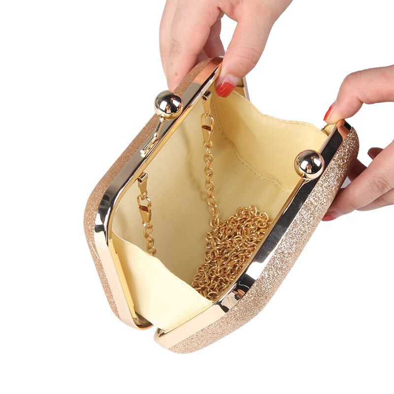 JULY'S SONG Woman Evening Bag Women Gold Clutch Bags Shiny Sequins Day Clutch Wallet Wedding Purse Party Banquet Mini Handbag