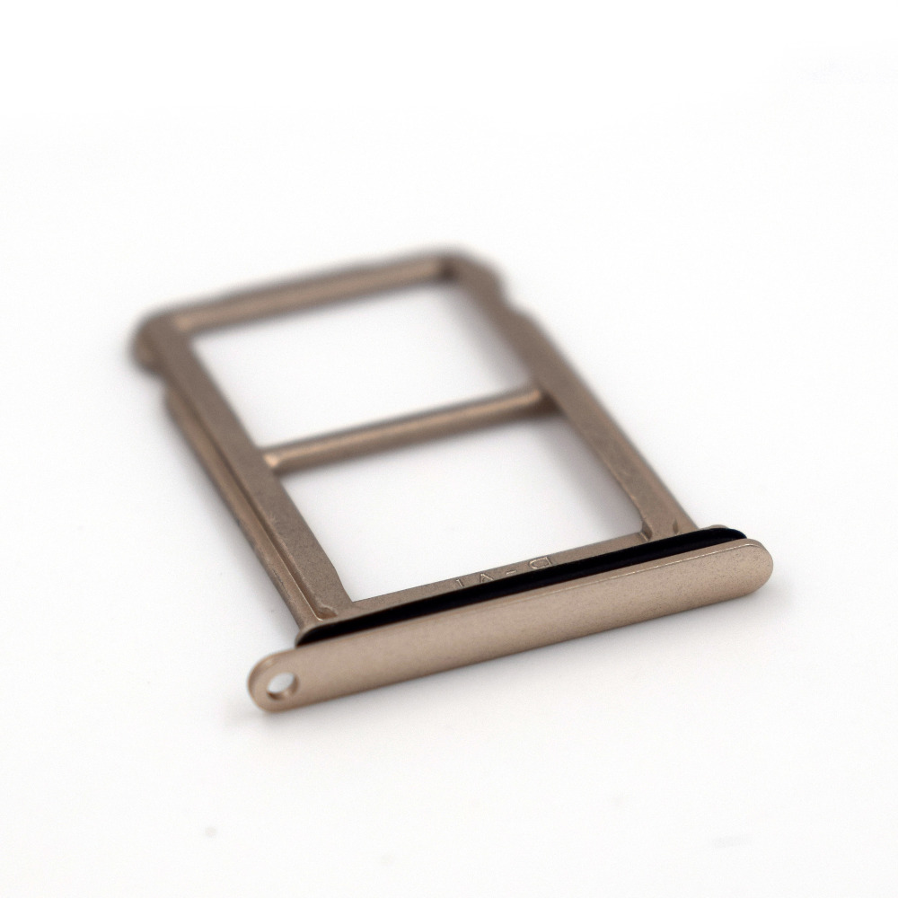 DUAL SIM Micro SD Kaart Lade Houder Slot Vervanging voor Huawei P20 (Roze Goud)