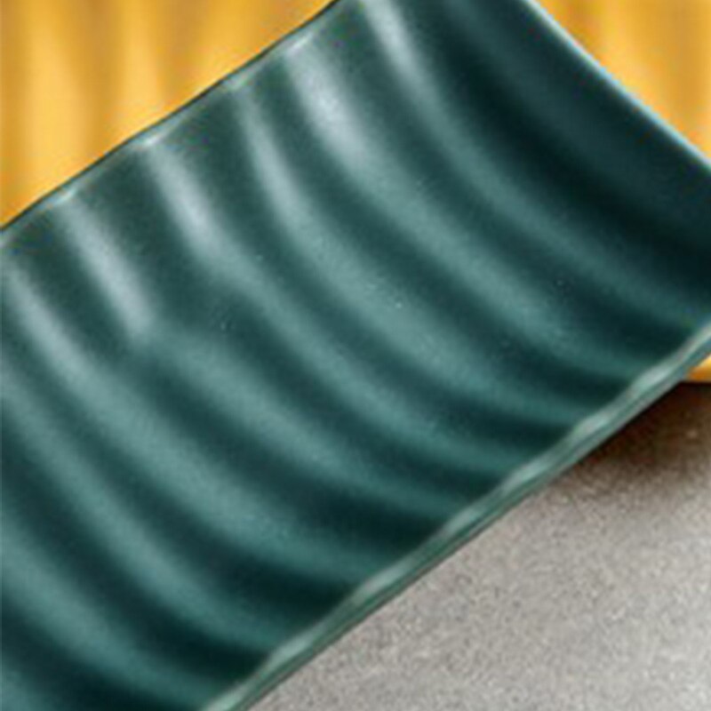 Prostokątne płyta ceramiczna kreatywny talerz imprezowy talerz śniadaniowy sałatka talerzyk deserowy talerz Sushi nordycki