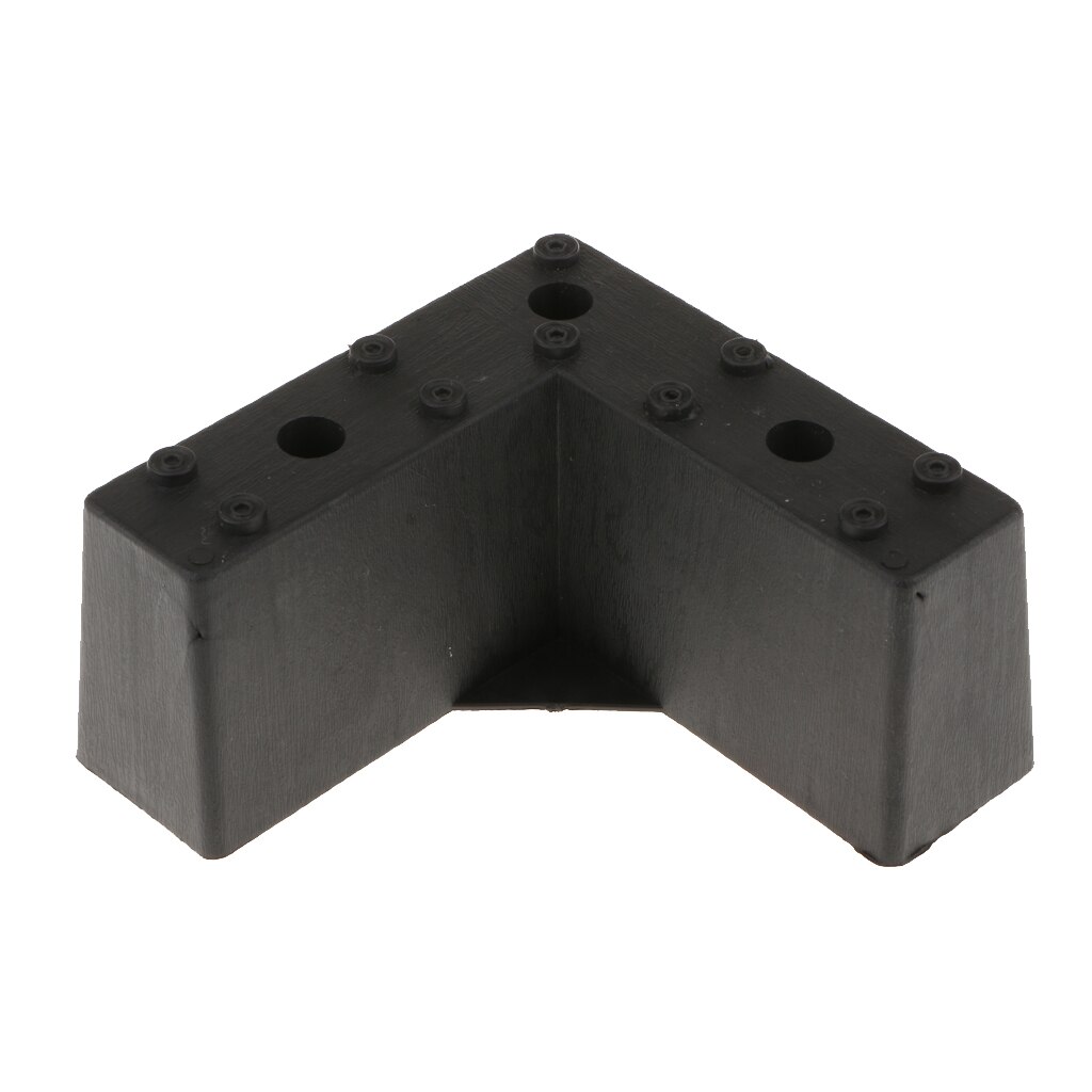 Black Furniture Foot Plinth for Fixing Different Components-Bed Table Chair Cabinet Couch Lounge Replacement