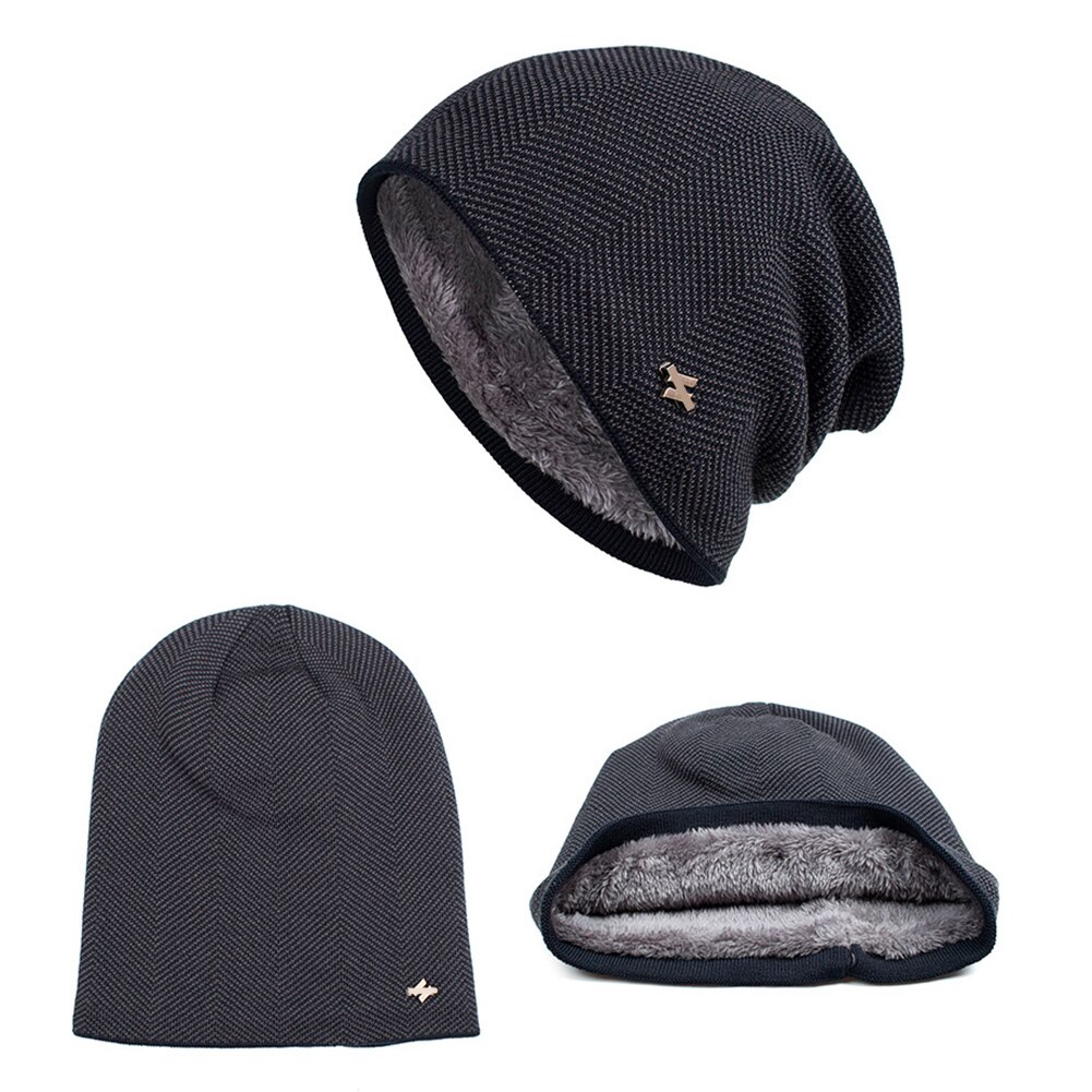 Plus Velvet Head Cap knitted Thick Windproof Warm and Comfortable Cap for Men Winter Outdoor NOV99