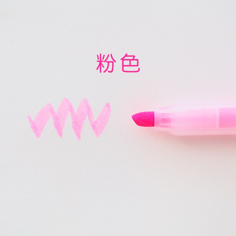 10 Colors Cute Plastic Highlighters Markers Kawaii Watercolor Pens For Kids Graffiti Painting Korean Stationery School Supplies: 5