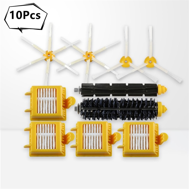 Intero Set 10Pcs Accessori per iRobot Roomba Serie 7 700 720 730 750 760  770 775 780 790 Robot aspirapolvere spazzola + filtro – Grandado
