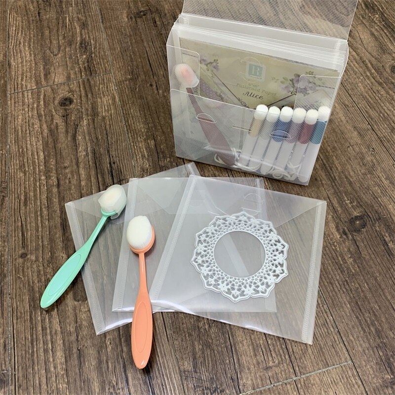 Clear Storage Bag/ Box Set Used to Store Handicraft Metal Cutting Die And Handicraft Auxiliary Tools.