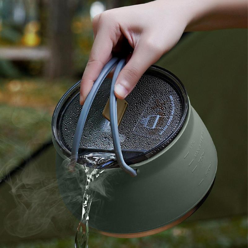Opvouwbare Koffiepot Siliconen Reisketel Pot Opvouwbare Outdoor Camping Waterkoker Draagbare Camping Camping Koffiepot Voor Buiten Kamperen